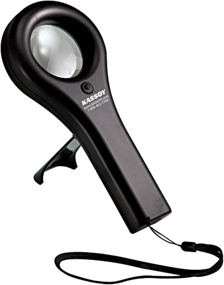 Kassoy 2x Hand Held Magnifier with LED Light