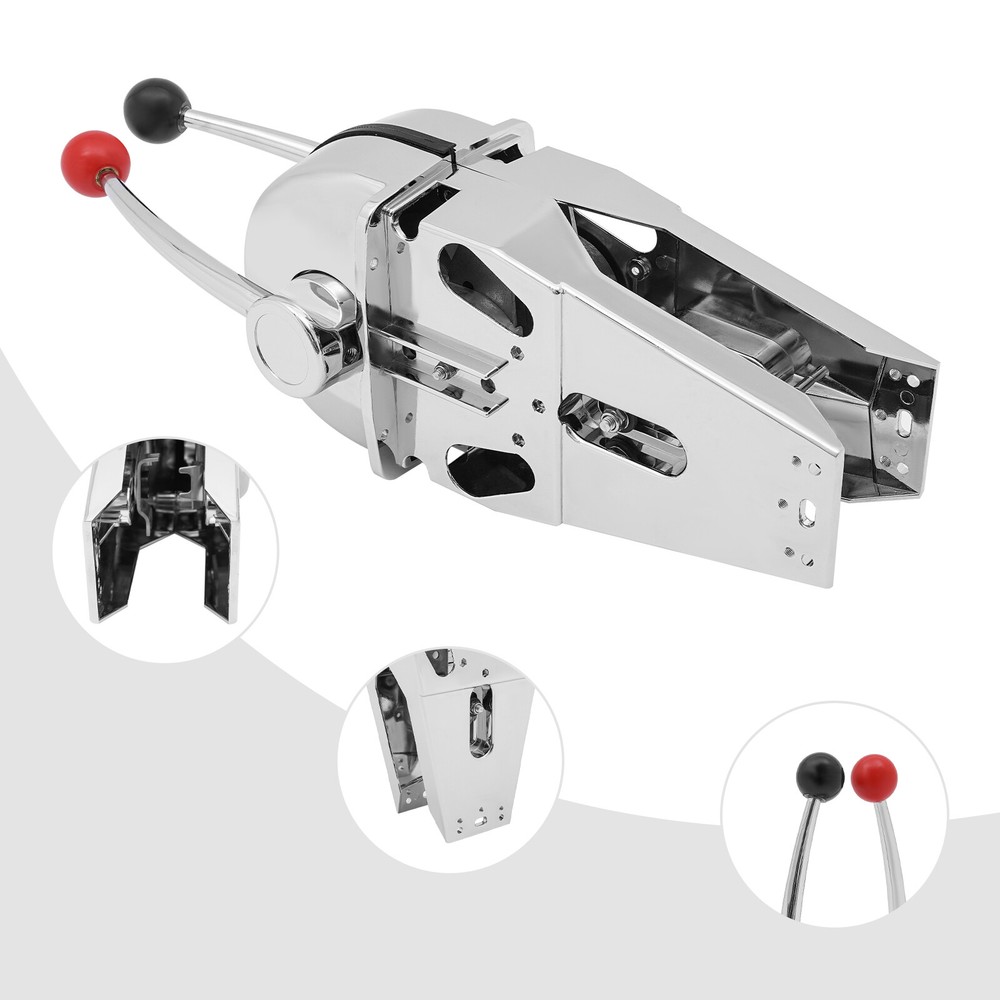 Twin Lever Marine Dual Engine Throttle Control Boat Handle Universal Control