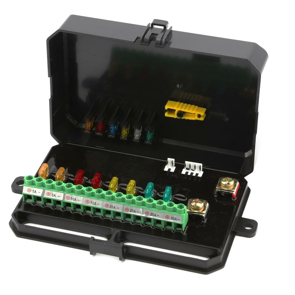 UTV 8 Gang 1200W LED Work Lights Relay Control Switch Panel Toggle Blue Backlit