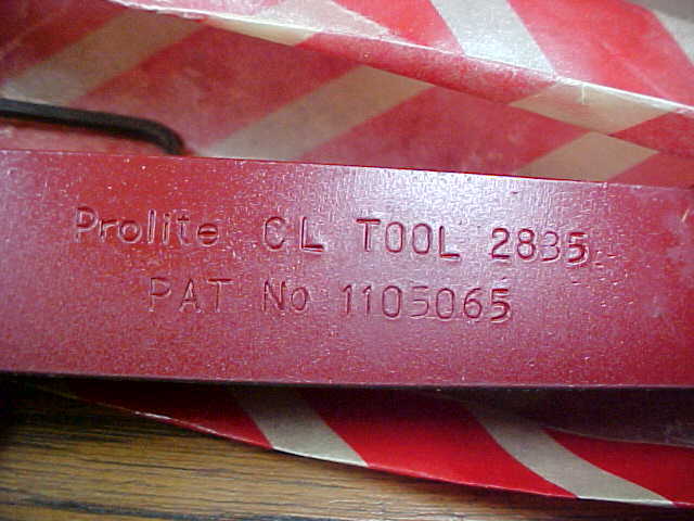 Prolite Indexable Tip Toolholder Type 2835 -Metal Lathe NOS