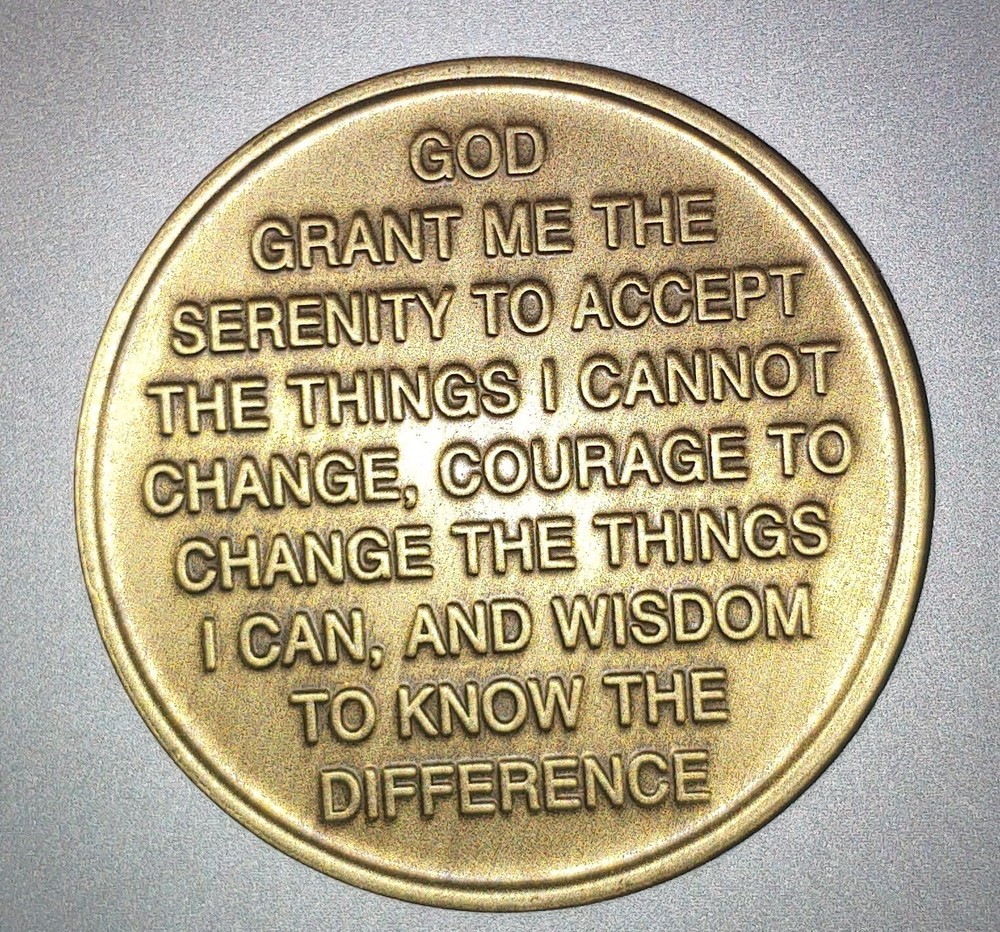 Wendell's First Things First bronze Alcoholics Anonymous AA coin chip medallion