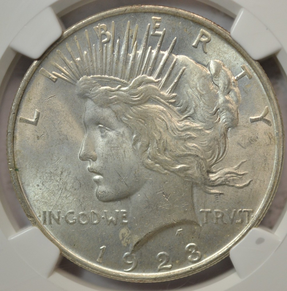1923 Peace dollar, NGC MS63