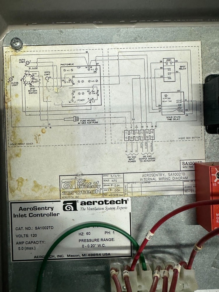 AeroSentry Control Air Inlet Controller (SA1002TD)
