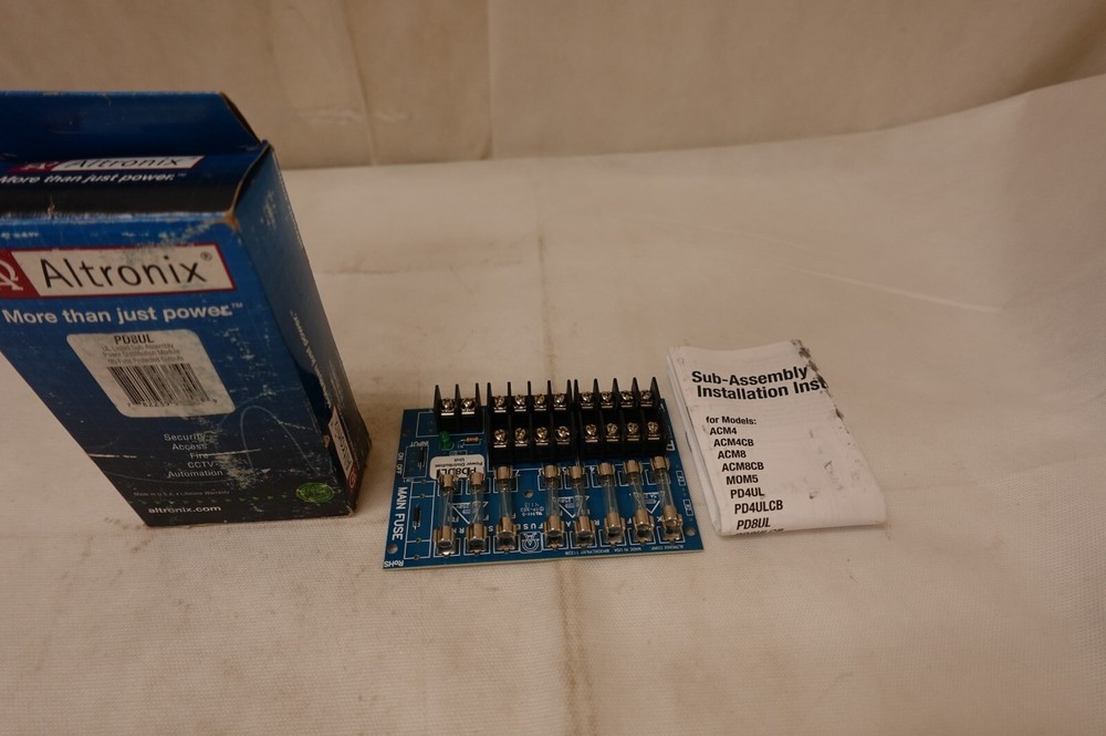 Altronix PD8UL UL Listed Sub-Assembly Power Distribution Module 8 PTC Outputs