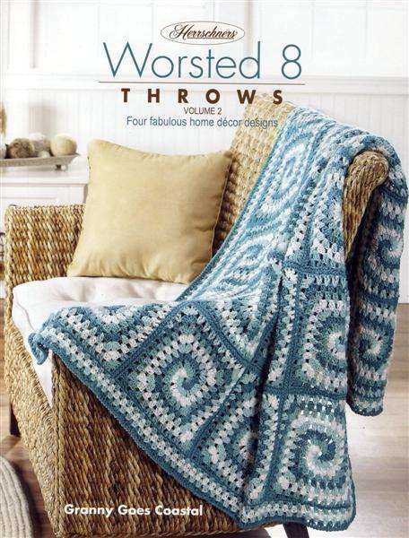 NEW HERRSCHNERS WORSTED 8 THROWS VOLUME 2 FABULOUS DESIGNS