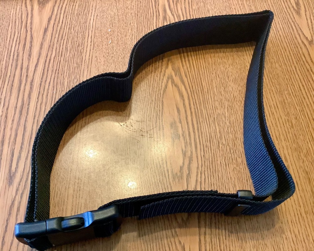 BLACK NYLON 2” WEB UTILITY BELT, ADJUSTABLE TO 71”. MULTI-USE