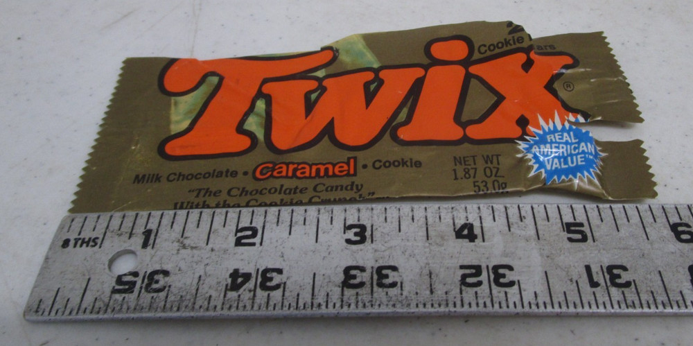 VINTAGE 1980's TWIX CANDY BAR WRAPPER EMPTY