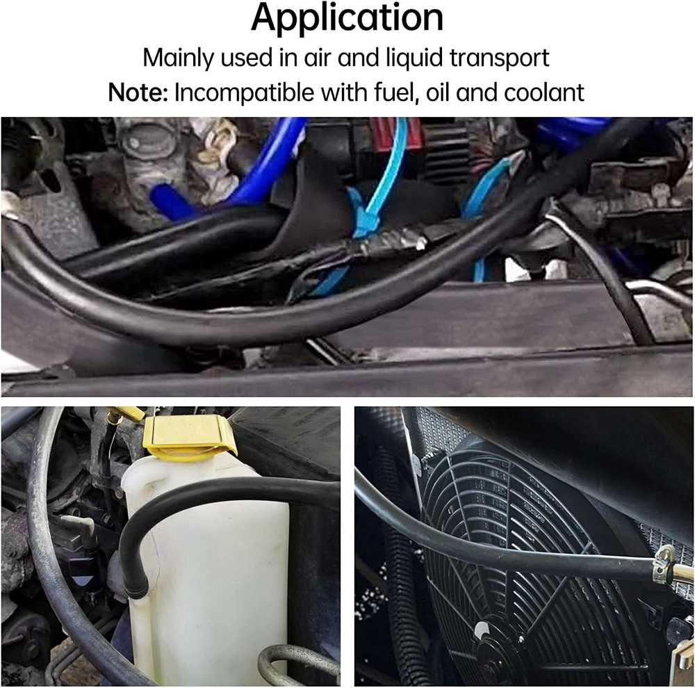 Silicone Vacuum Vac Hose Pipe Tube 3mm 4mm 5mm 6mm 7mm 8mm 9mm 10mm 5FT 130PSI