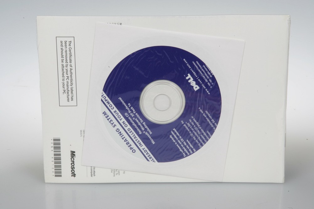 Microsoft Windows XP Professional Dell Reinstallation CD w/ Service Pack 1a NEW