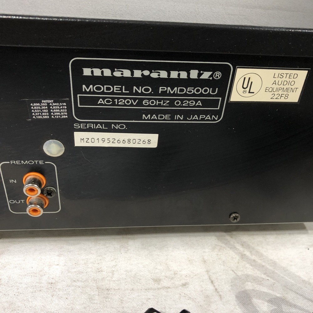 Marantz PMD500 Professional Stereo Double Cassette Deck AS-IS/ For Parts