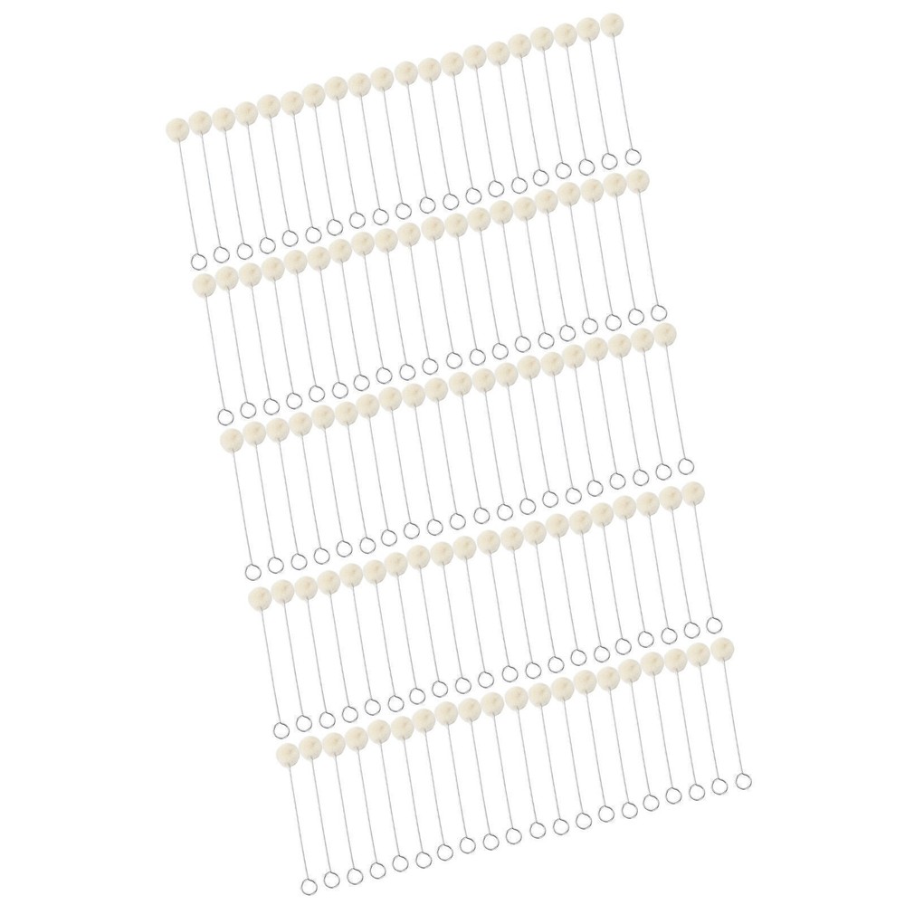 100pcs Wool Ball Brush HandMade DIY Durable Practical Leather Tools