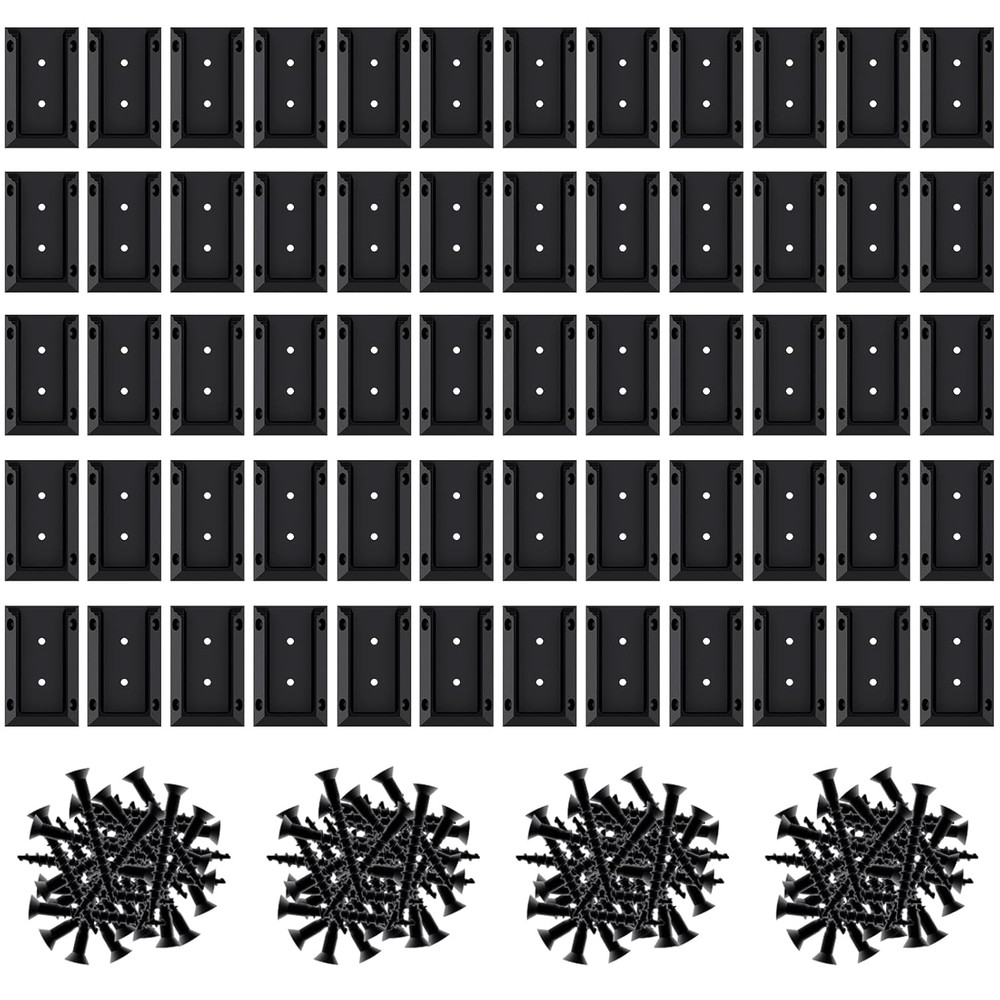Deck Railing Bracket, 60PCS Deck Railing Connectors for 2X4 Wood Post with 360PC