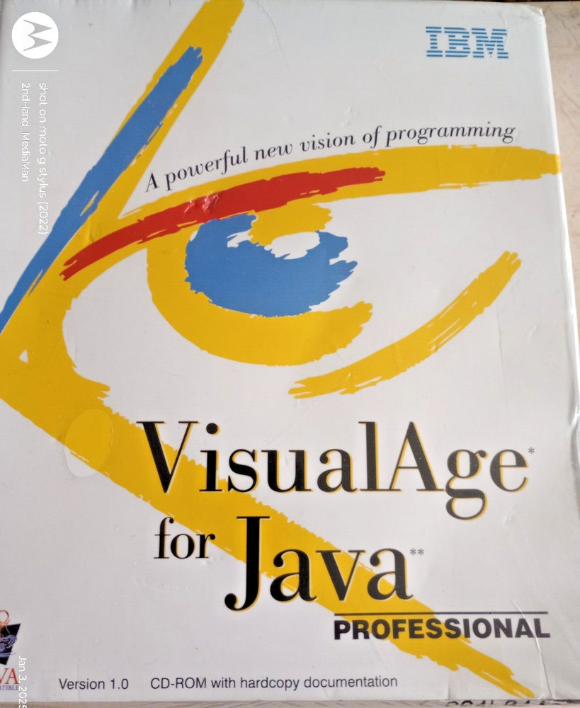 VINTAGE NEW SEALED VISUAL AGE FOR JAVA PROFESSIONAL VERSION 1.0 PC SOFTWARE