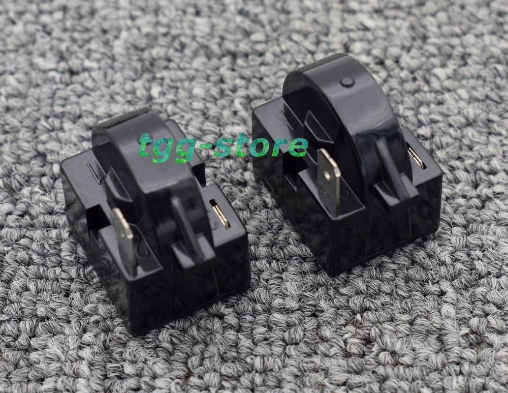 2X NEW Start Relay 4.7Ohm 1Pin For QP2-4.7 QP2-4.7G Refrigerator PTC Starter