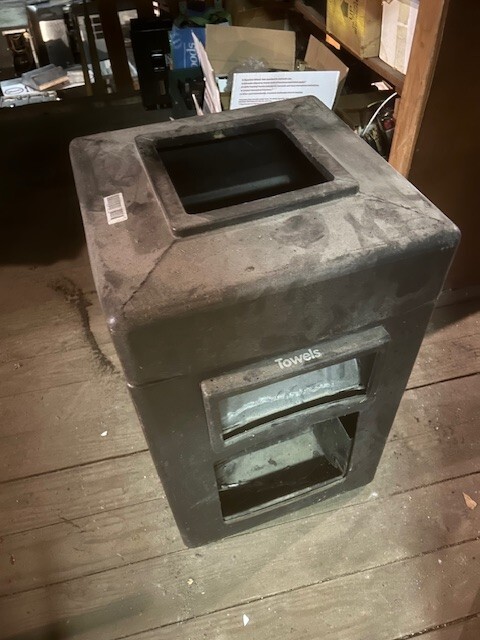 Commercial trash can - for gas station