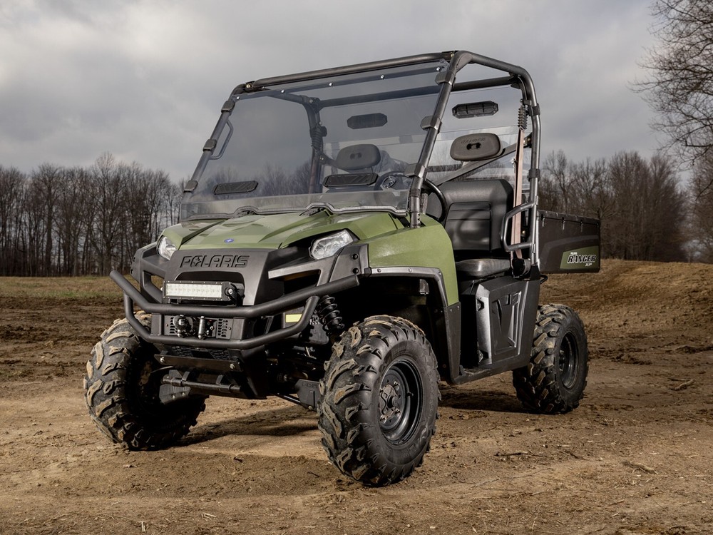 SuperATV Scratch Resistant Vented Full Windshield Polaris Ranger 800-Dark Tint