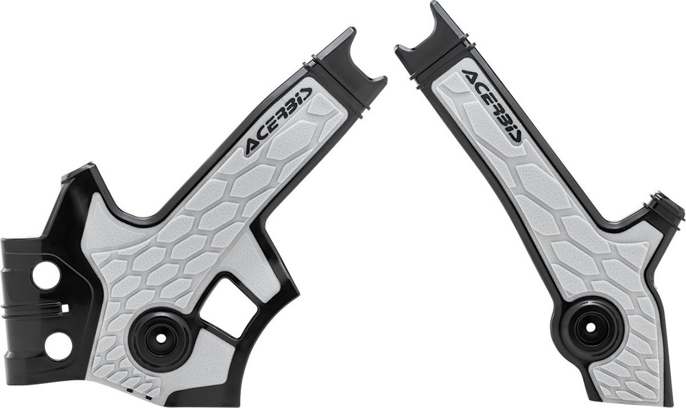 Acerbis X-Grip Black/Silver Frame Protectors (2801931001)