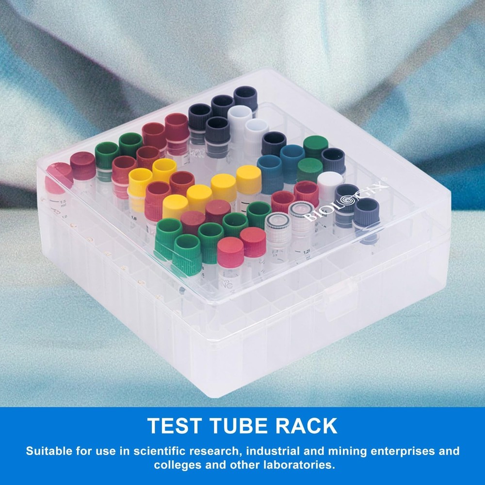 2 in 100-Well Polypropylene Freezer Boxes for Lab Efficient Sample Storage an...