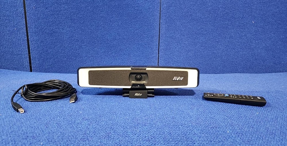 AVer VB130 Conference camera with USB cable and remote. NO POWER CABLE