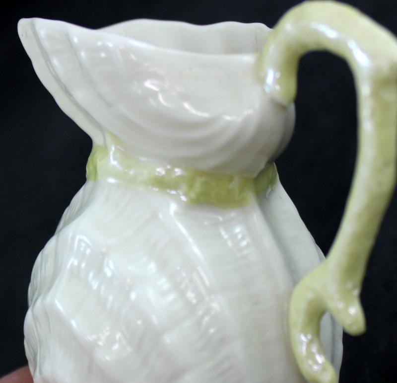 Belleek Pottery Double Shell Creamer