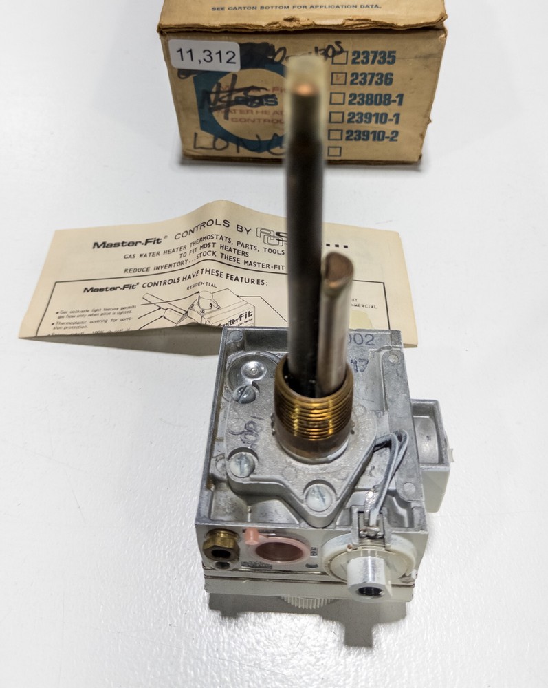 Master-Fit 23736 Hot Water Heater Gas Valve 3773U-292