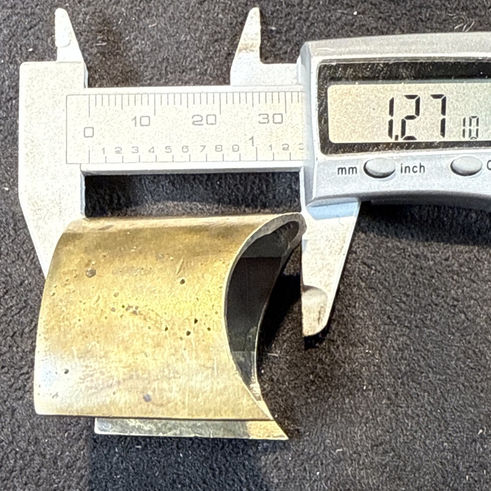 ForeEnd Cap Muzzleloader Ramrod Holder Brass With Screws. Pic For Dimensions