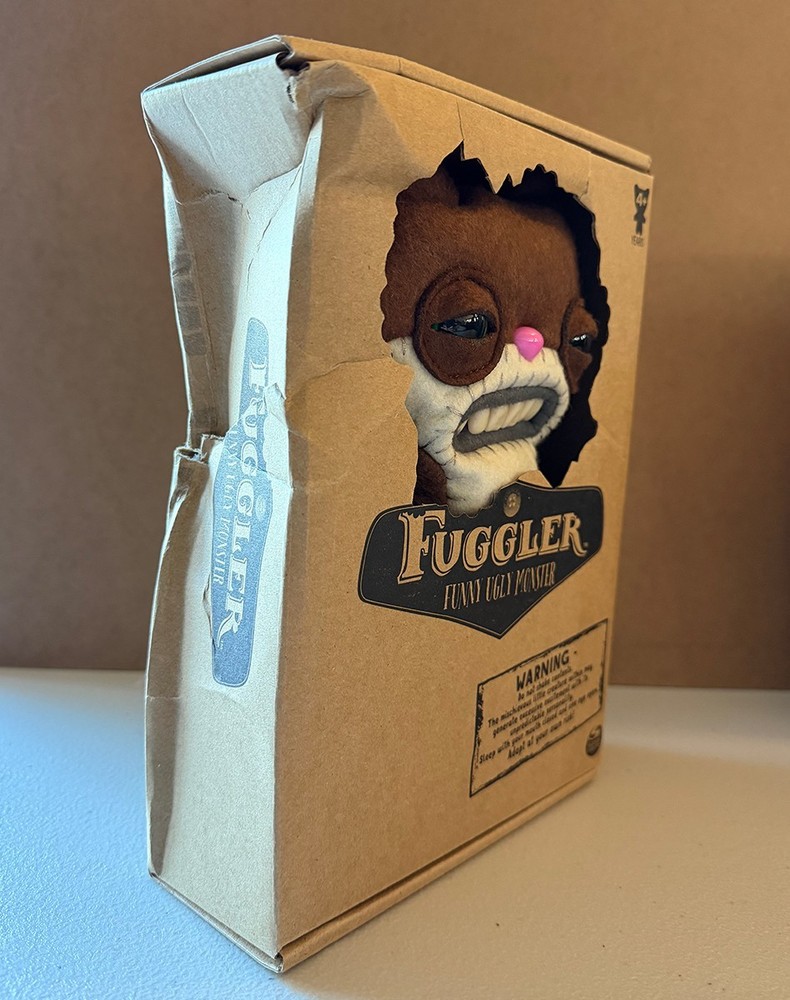 Fuggler Sketchy Squirrel Brown Felt Spinmaster Ugly Monsters Boxed Sealed #3