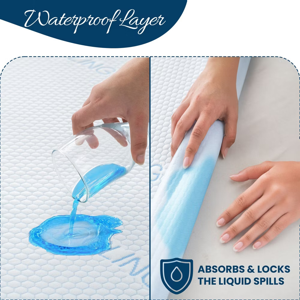 Lux Decor Waterproof Mattress Protector with Cooling Effect