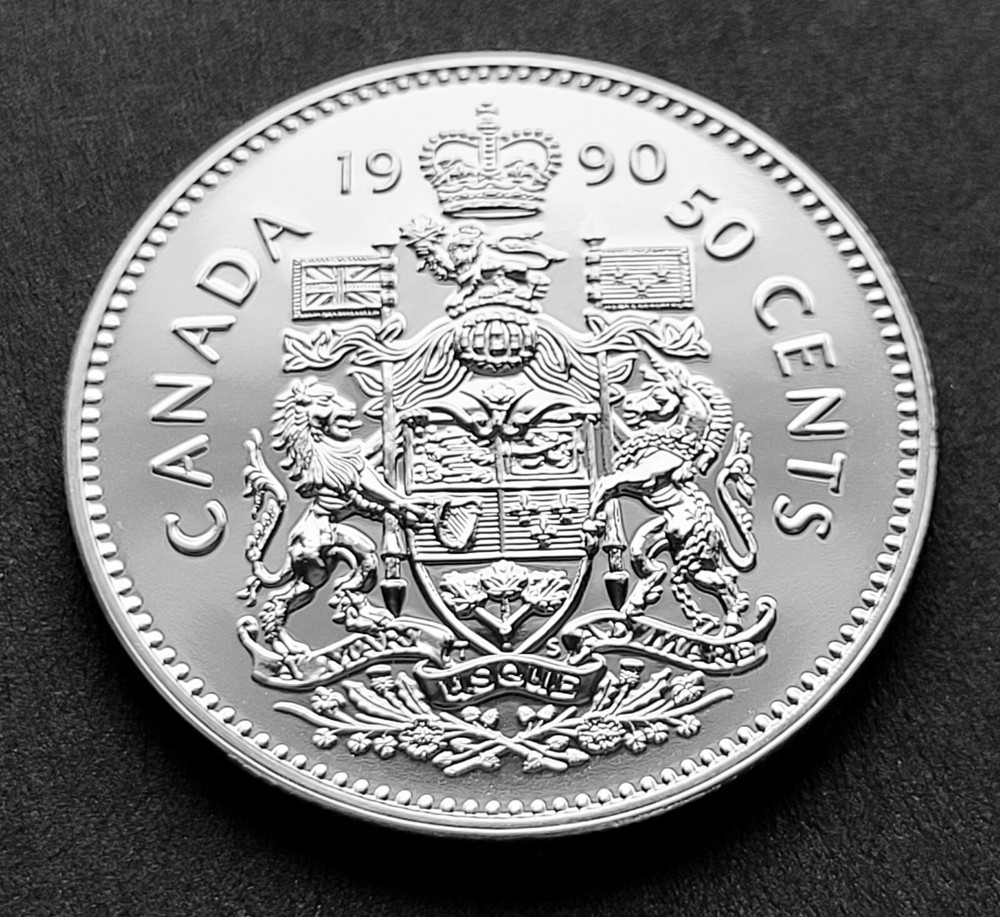 *** CANADA  50  CENTS  1990  ***  SPECIMEN  ***