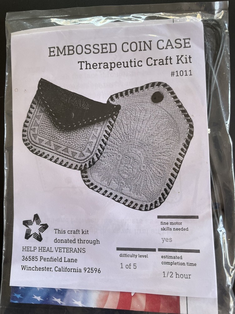 Embossed Coin Case Leather Crafting Kit