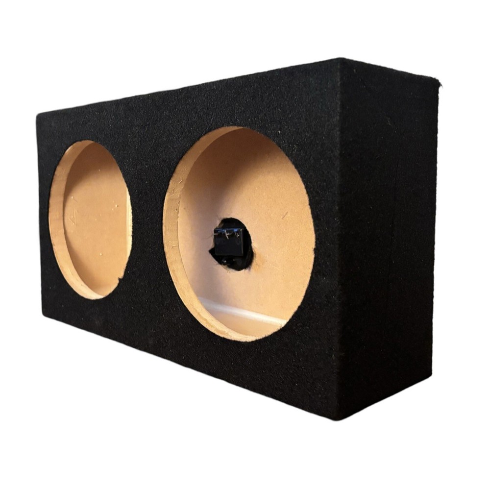 8" Dual Sealed Speaker 8” Enclosure Box- Black