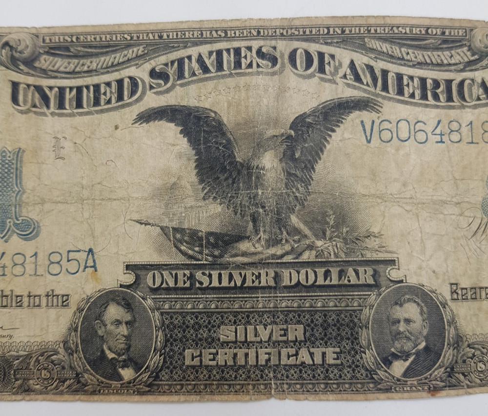 1899 $1 Silver Certificate Black Eagle Note V60648185A