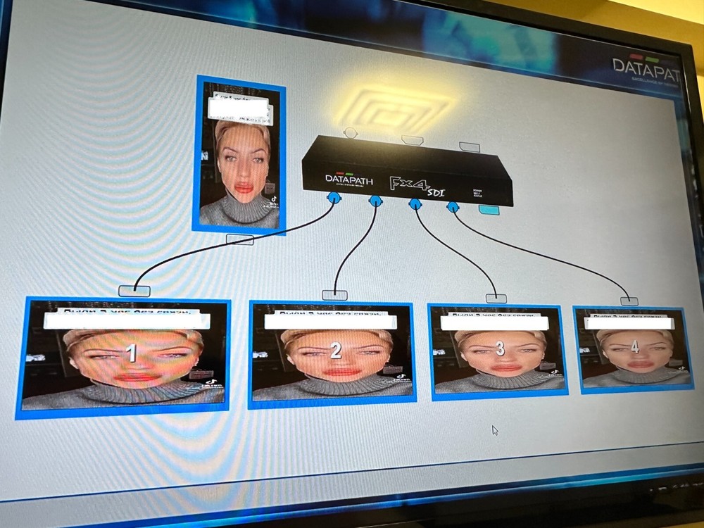 DATAPATH FX4-SDI, 4K,videowall processor,scale controller,TV Studio video,stage