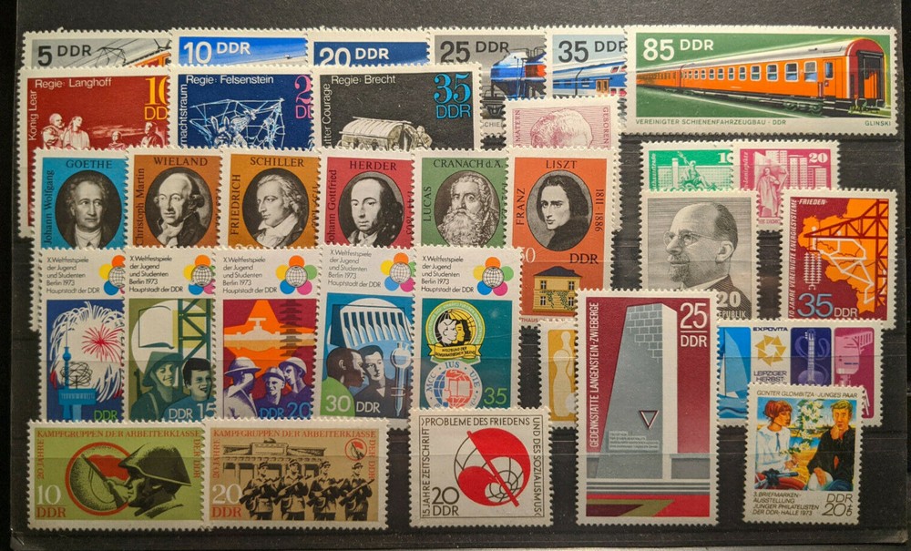 East Germany / DDR 1973 Complete Year Set MNH