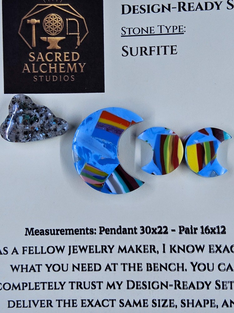 Crescent Moon - Surfite - Design-Ready Set
