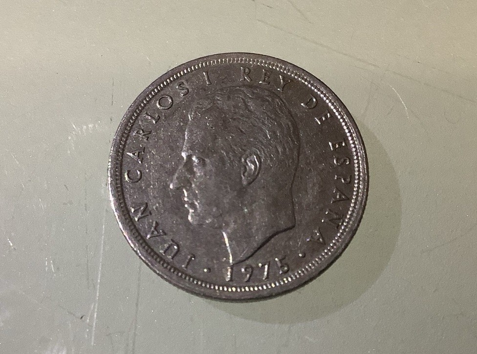 Spain 5 Pesetas 1975 Circulated