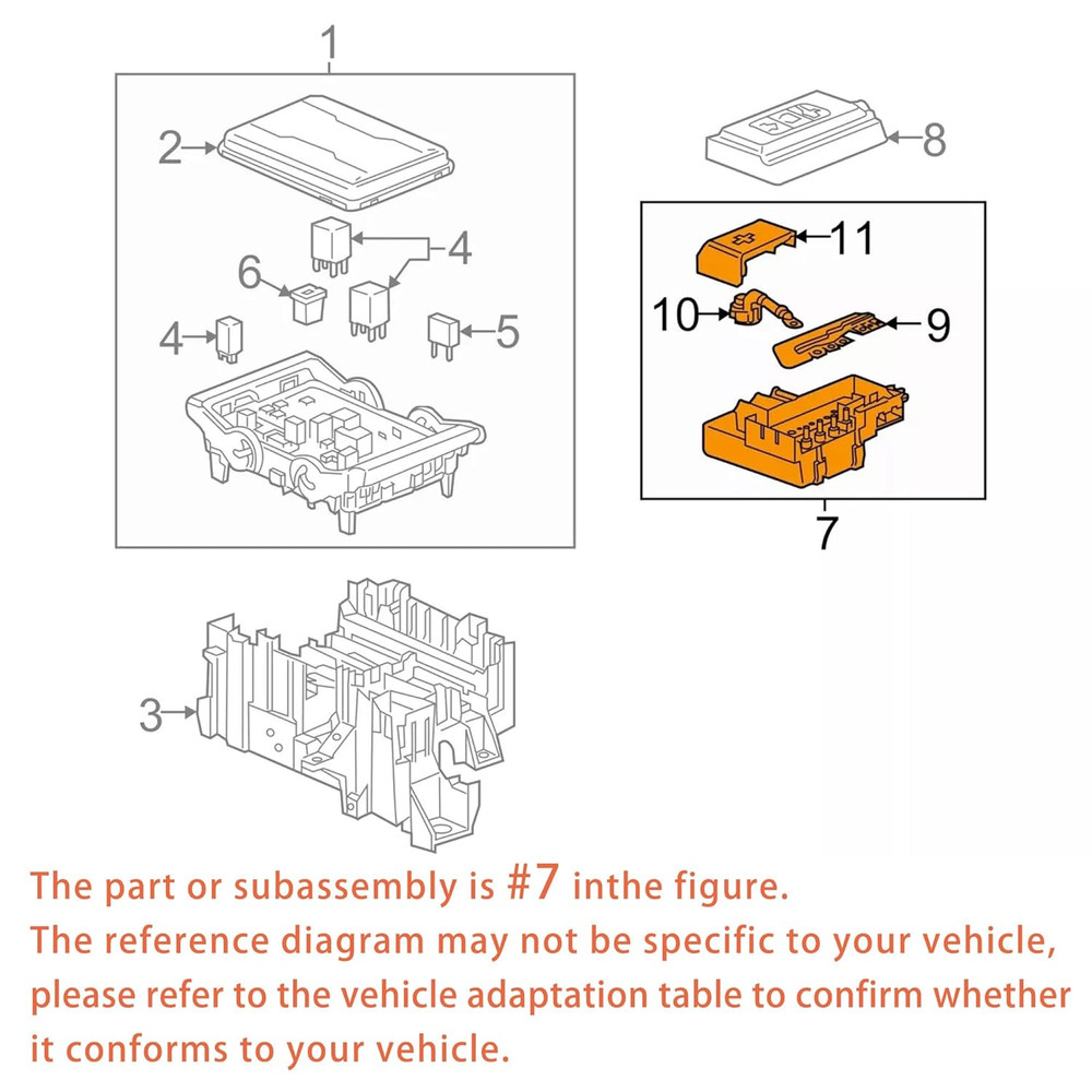 Battery Distribution Engine Compartment Fuse Block Compatible with 2017-2019 GMC