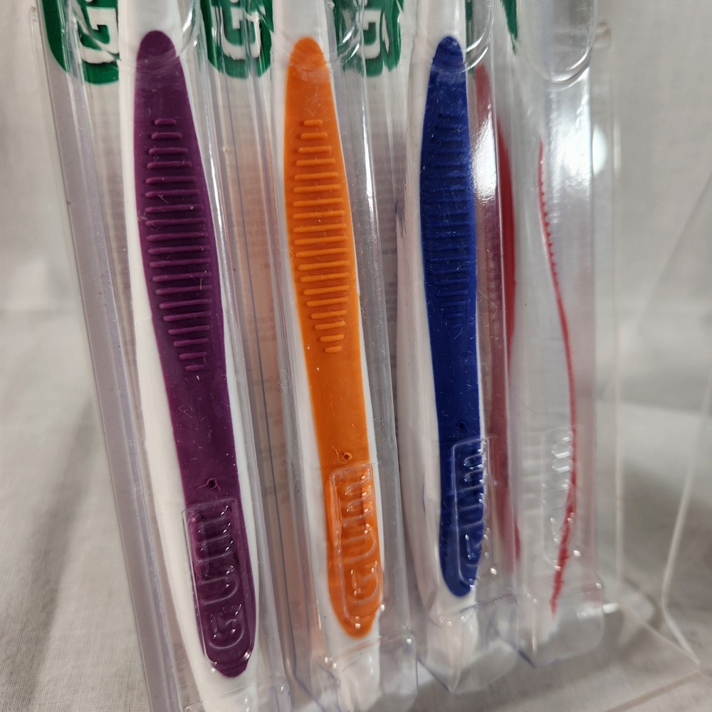 Toothbrush 2-pack Angle Edge / Deep Clean + 4-Pack Gum Brush LOT Fast Ship