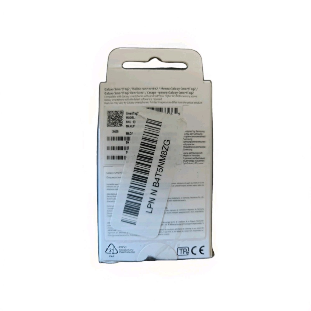 SAMSUNG Galaxy SmartTag2 Bluetooth GPS Smart Tracker Black 1-Pack