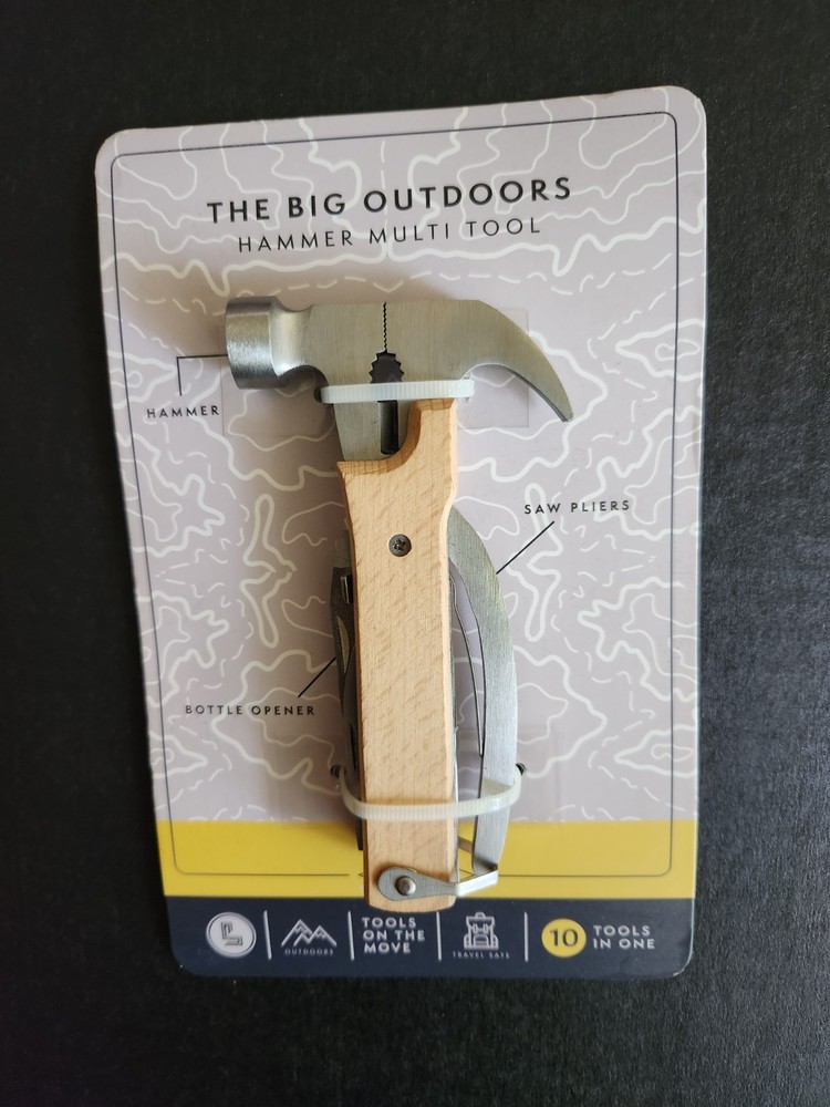 The Big Outdoors Hammer Multi Tool New 10 Tools In One