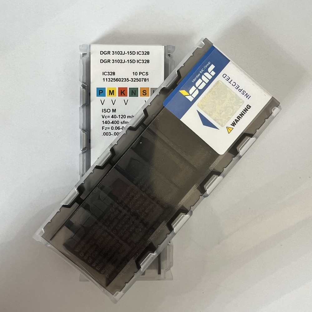 ISCAR / DGR3102J-15D IC328 / Industrial indexable Carbide Inserts 10 Pcs