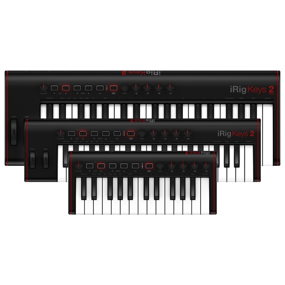 IK Multimedia iRig Keys 2 Compact 37-Key MIDI Keyboard Controller