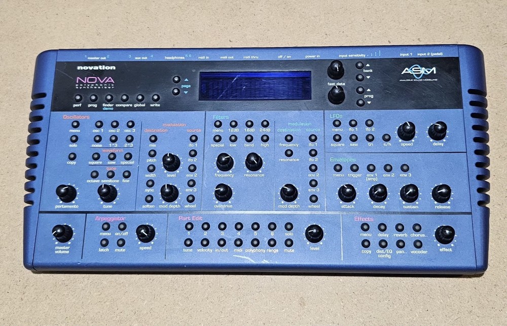 Novation Nova Polyphonic Synthesizer w/ Analogue Sound Modelling -Untested-