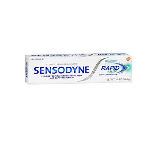 Sensodyne Rapid Relief Toothpaste Extra Fresh  3.4 Oz By Sensodyne