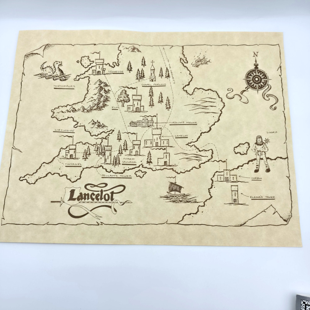 CIB! Rare! Lancelot (Commodore 64/128, 5.25" Disk, 1988 Datasoft) – Tested!