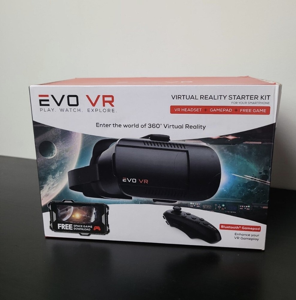 Evo vr head set with wireless gamepad