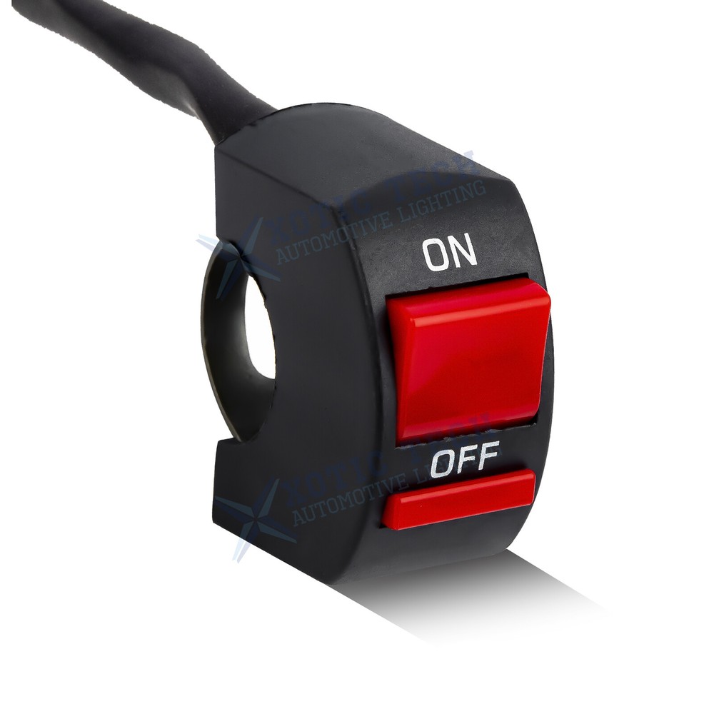 Motorcycle Kill Switch 22mm 7/8" Handlebar Starter Start Stop ATV Switch Button