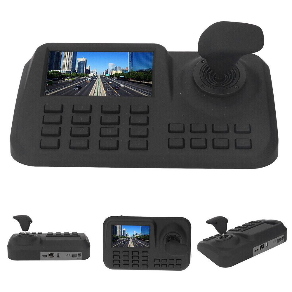 PTZ Camera Controller 5in 3D Joystick Network Camera Control Keyboard 100-240