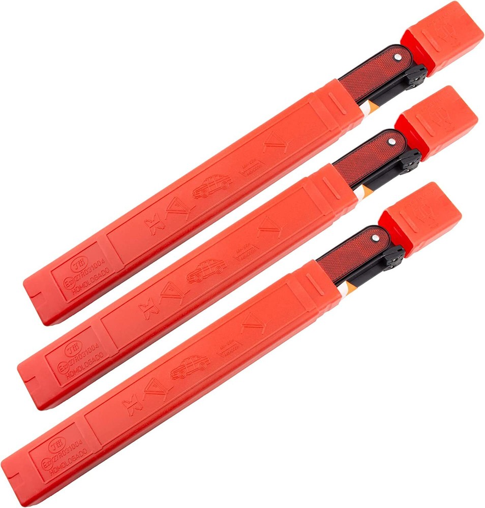 3Pcs Triangle Warning Frame Triangle Emergency Warning Triangle Reflector Safety