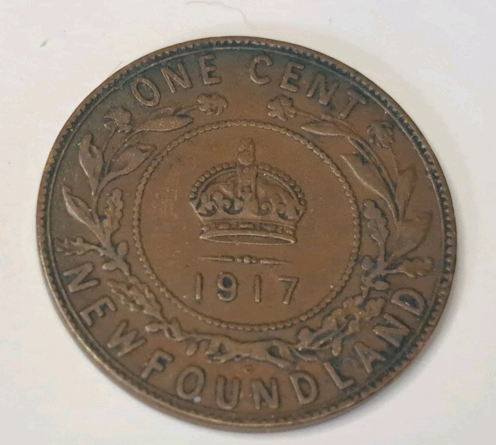 1917 Newfoundland One Cent Coin